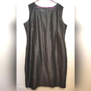 Ashro Elegant Black Sleeveless Dress